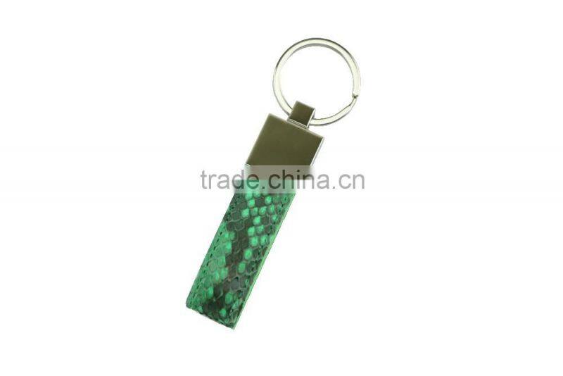 Luxury Wholesale Custom Real Genuine Python Skin Leather Key chain Key Ring