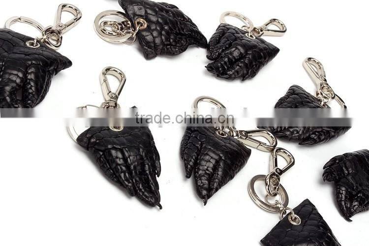 real crocodile feet key ring leather key chain high quality crocodile skinhandmade key loop