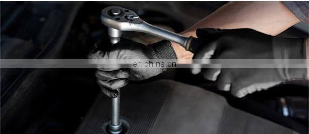 Factory Price Black Nylon PU Dipped Gripping Gloves, guante de poliuretano