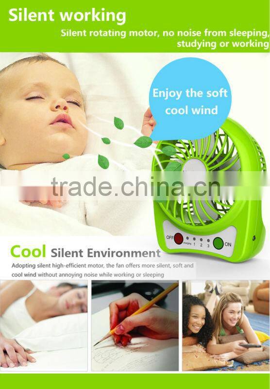 Multi-functional Rechargeable MINI USB Fan Li-ion battery Fan