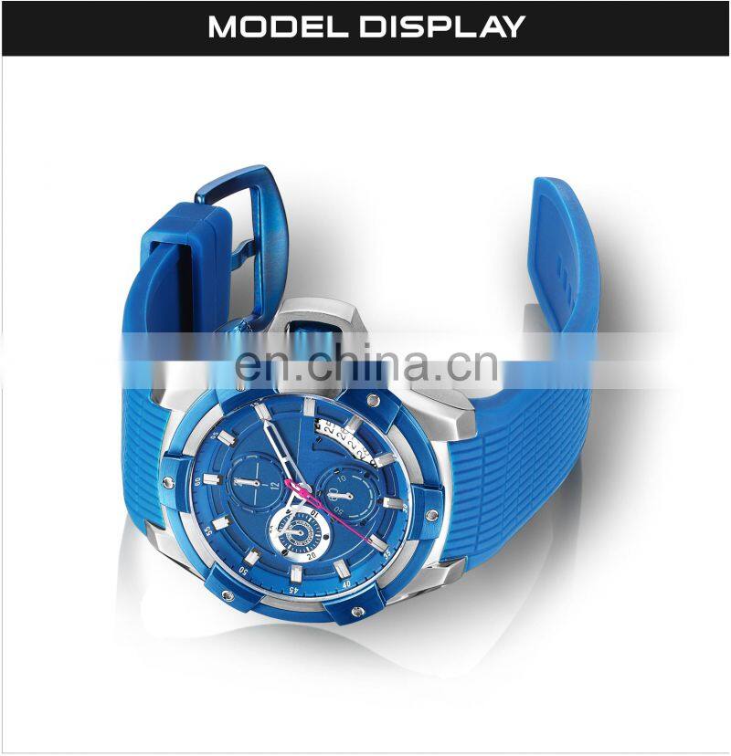 2019 DK&YT Brand Stainless Steel Back Wrist Watch Quartz Sport Silicon Man Watch