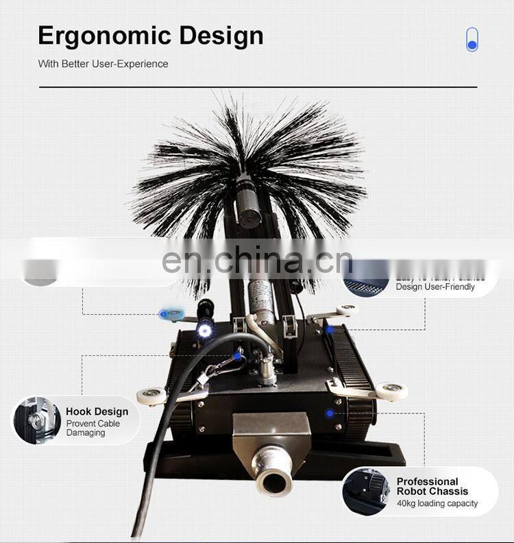 DFEY 250-1000mm horizontal air duct cleaning machine equipment robot PCS-350III