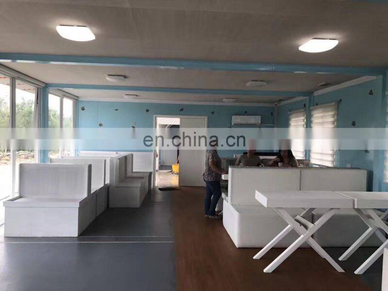 Prefabricated modular steel structure 20 foot sandwich panel container house for hotel/remote camp/office