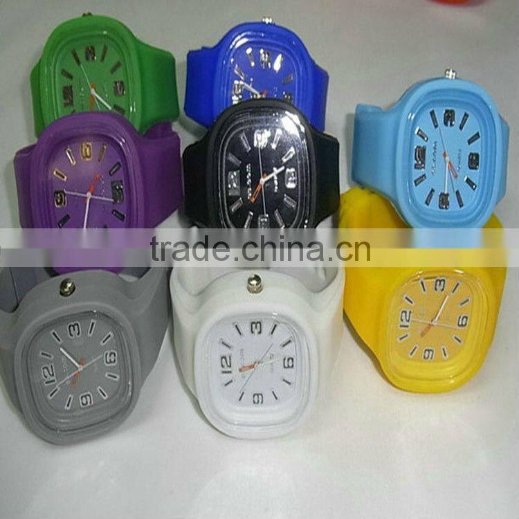 fashion silicone jelly candy wrist watch for christmas gifts