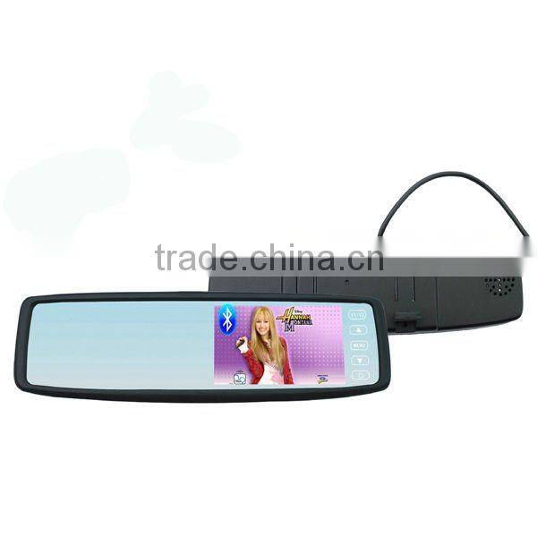 4.3-inch universal rearview mirror with Bluetooth