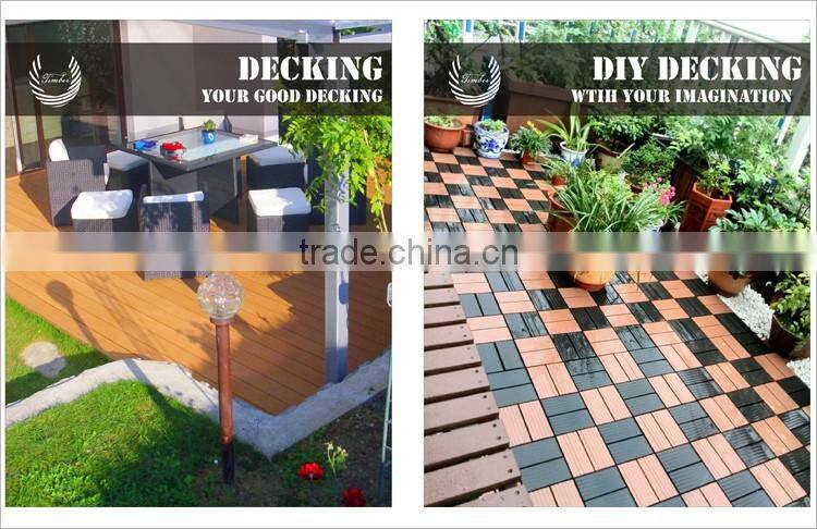 Outdoor wood plastic composite solid WPC decking