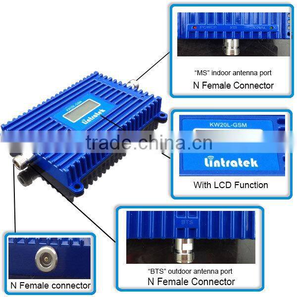 WCDMA 2100MHZ mobile phone OEM 65DBI with LCD display hotsales OEM 3g signal booster 2100 mhz