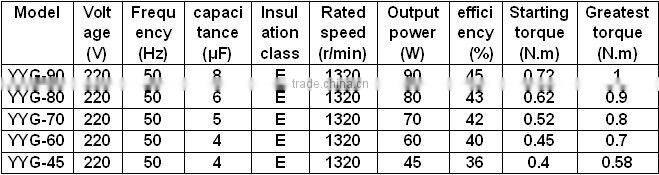 single phase spin dryer motor