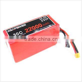 Drone FPV LiPo battery 22000mah | RC helicopter battery with EC5 connector | Grade Lithium cell for multirotor