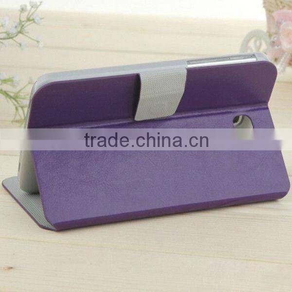China Stand Leather Flip Case For Samsung Galaxy P3200 With Wake Up Funtion