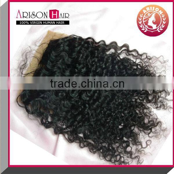 100% popular hair product stock human hair silk base closure wholesale