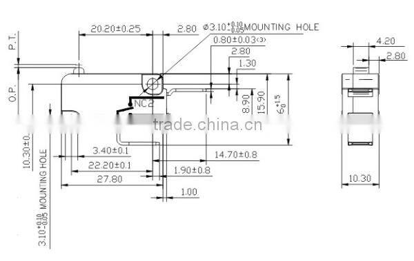 miniature micro switch 25t85 micro switch 5a 250v