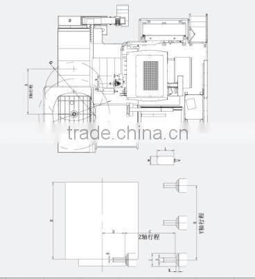 DBM-130B horizontal milling and boring machine CNC lathe for sale