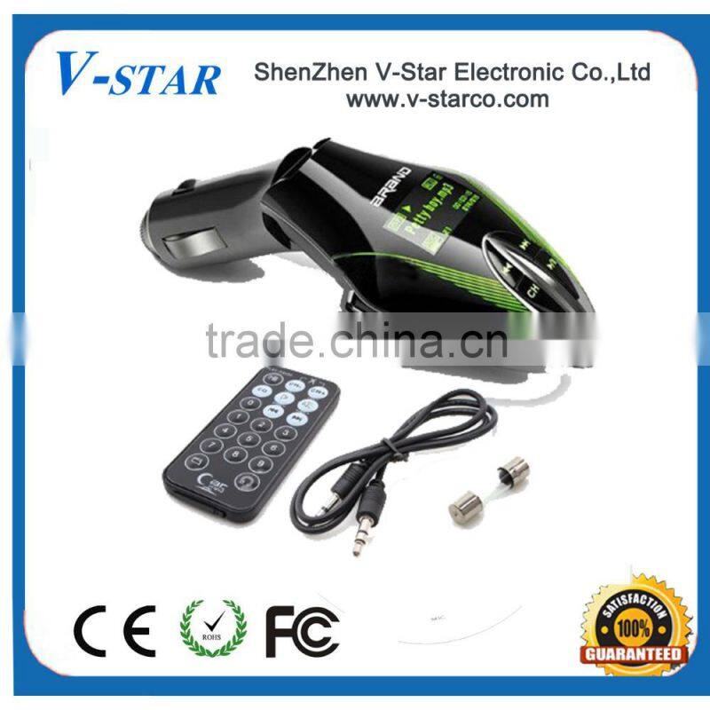 Good Quality Car Mp3 With LCD/LED display Usb Port Ft Card Fm Transmitter