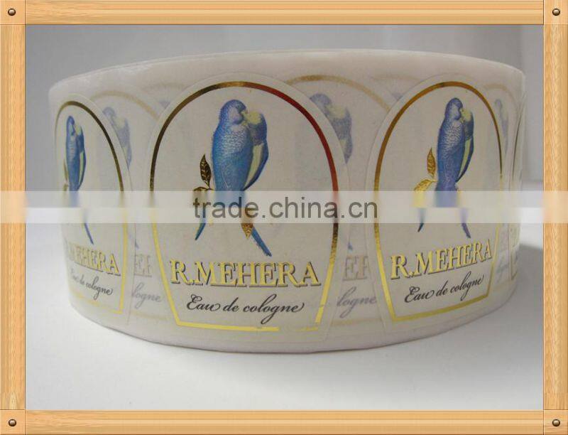 printed cosmetic label sticker of new design