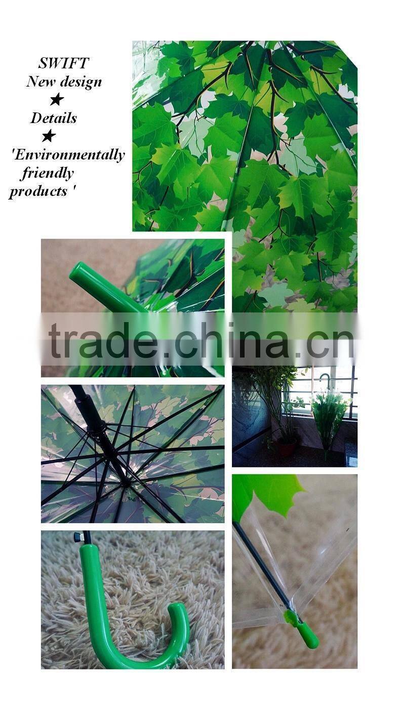 New plastic pvc poe environmental protection printing umbrella