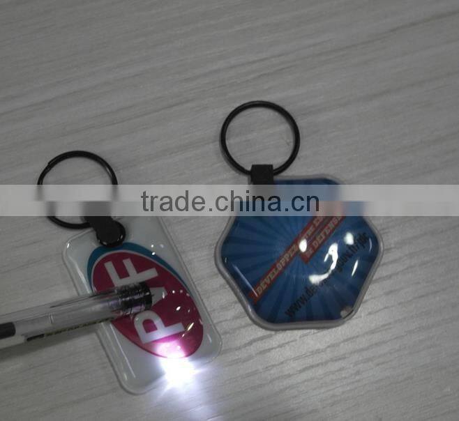 Environmental Custom Promotional gift Car Shape LED Squeeze Key lights soft pvc keychain