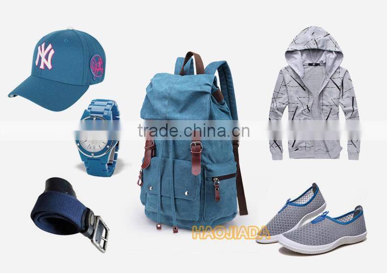 Large capacity outdoor leisure waterproof functional rucksack canvas