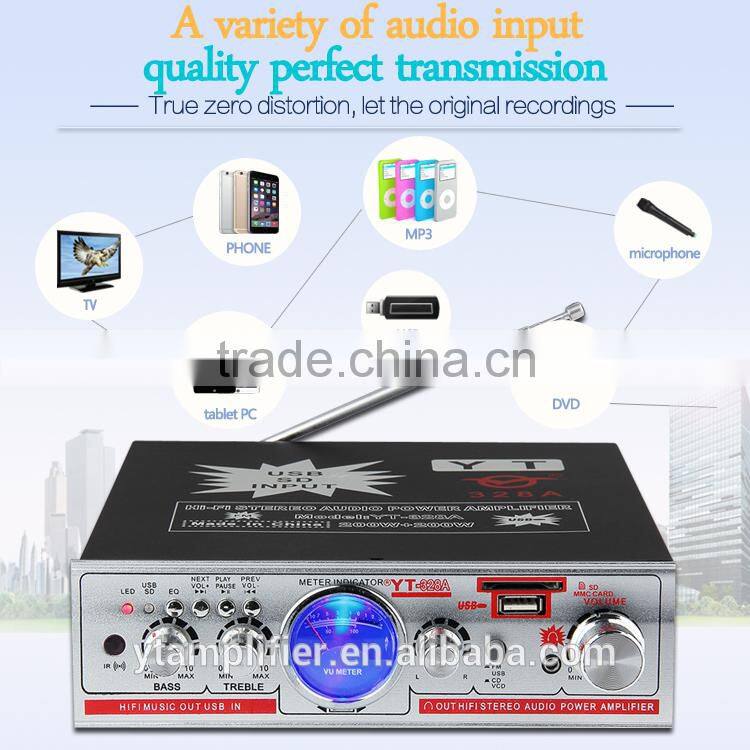 usb pa system digital mini amplifier YT-328A/FM SD/USB