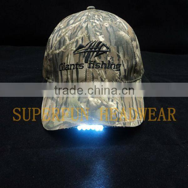 hot products 2013 year the most popular LED light camouflage baseball caps