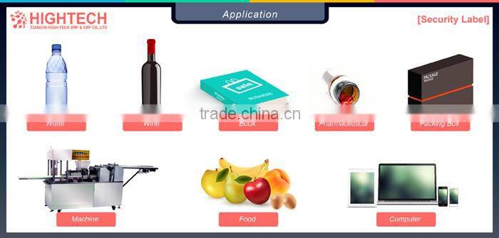 Custom design color changing red label printing