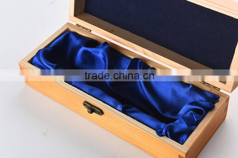 pine paulownia wood wine box for 1 bottles