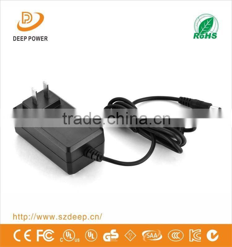 Shenzhen Factory 12v 2a Black PC Wall Mount Power Adapter