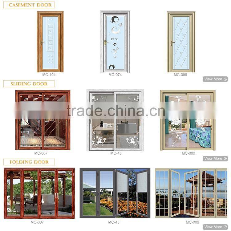 Interior home insulating glass sliding wooden door