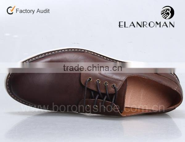 Fashion flat genuine handmade men leather shoes New European business casual shoes men