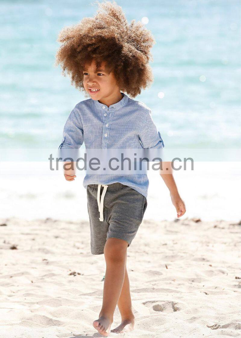 Factory new arrival 2016 summer child clothes for 2 pieces fashion baby boy clothing set wholesale kids clothes (ulik-SC079)