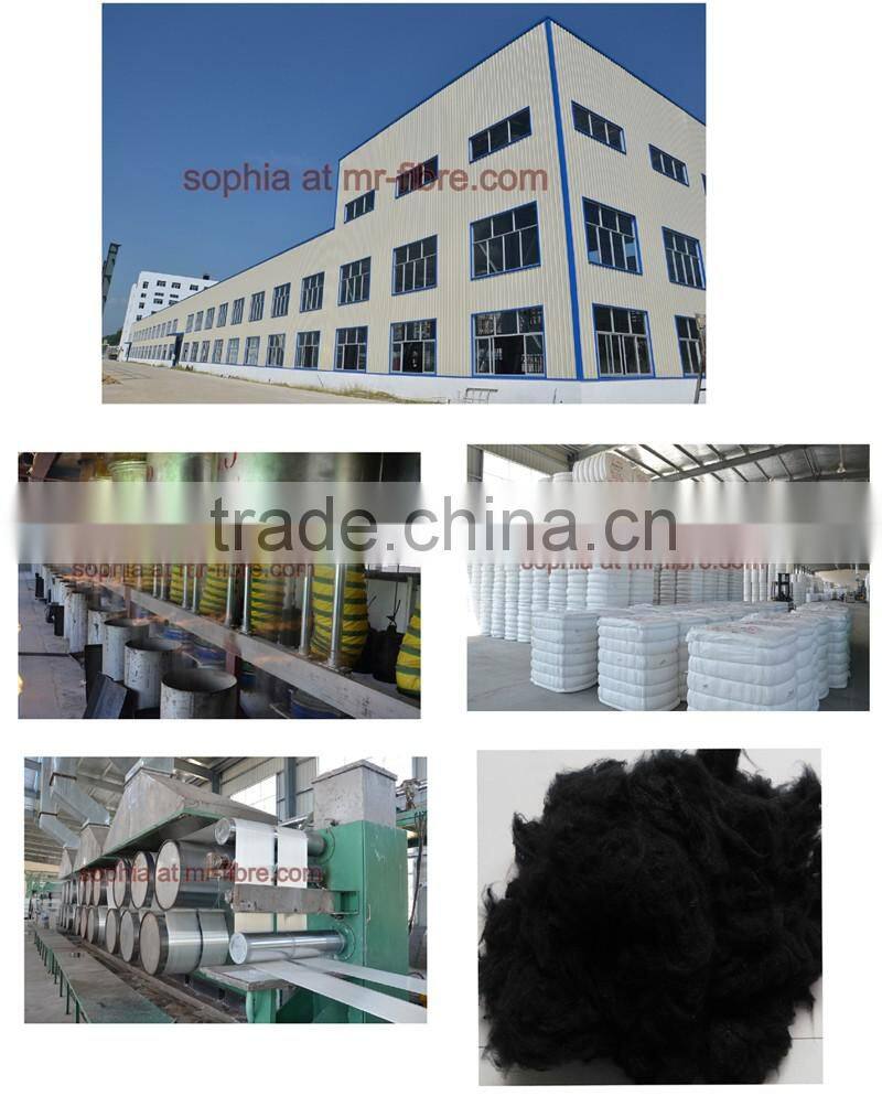 Black color Polyester staple fibre Fiber/PSF