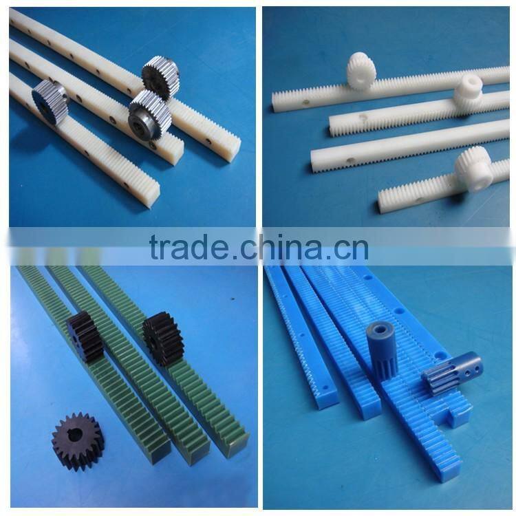 Factory sale cnc machining plastic nylon6 gear rack MC nylon gear rack and pinion