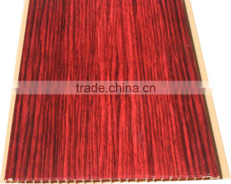 Popular wooden design trasfer printing upvc ceiling panel T040