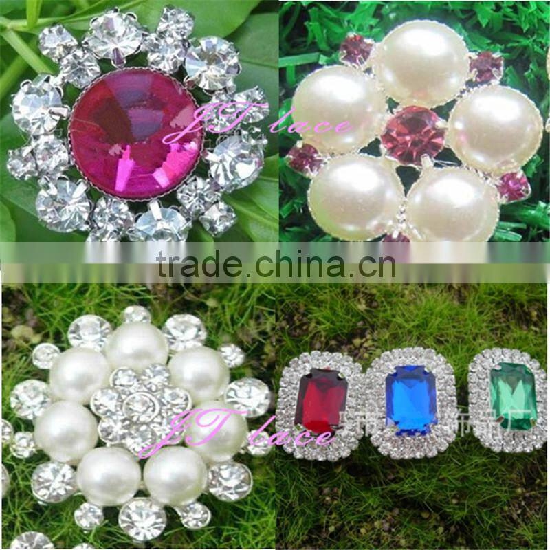 shabby star button / sparkle rhinestone button- sliver rhinestone button