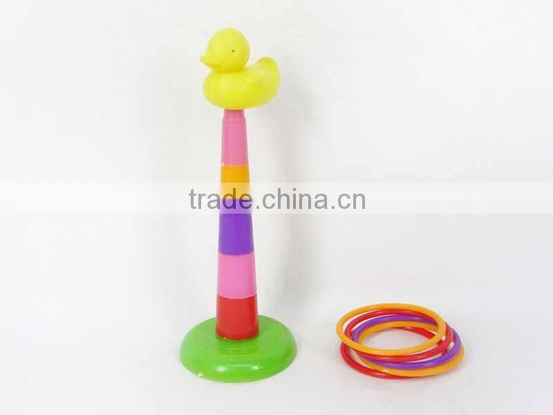 Funny Plastic Cartoon circle toys Rainbow Ring Toss Game, throwing toys for Wholesale, Ring toys for children, EB033747