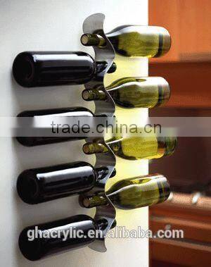 GH-RZ246 Modern design acrylic wine rack,high quality acrylic liquor holder, acrylic beverage display