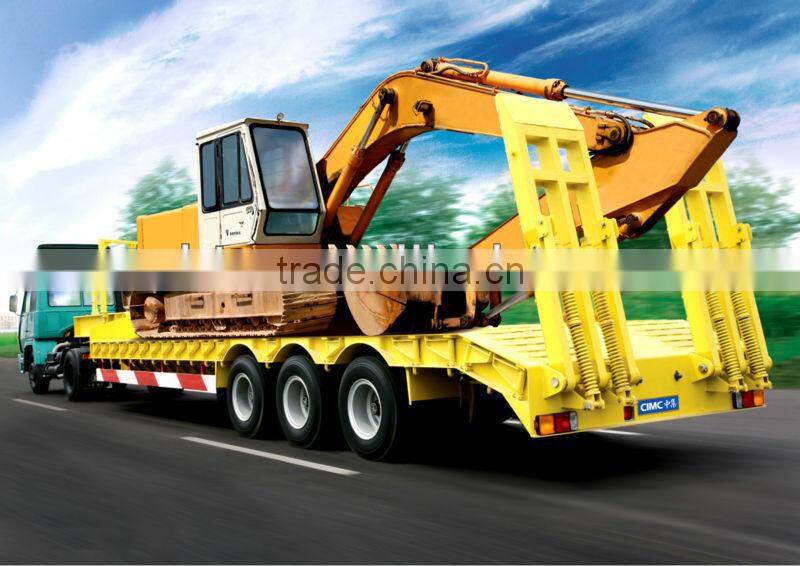 Cheap low bed semi trailer 60 tons low price sale
