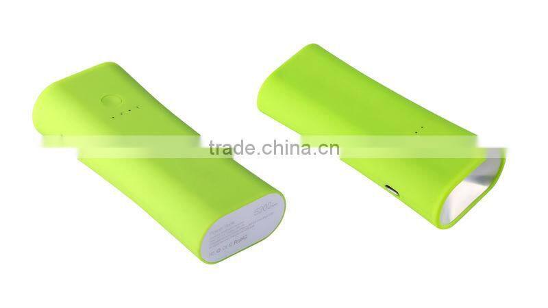 X200 led light Portable External Battery Charger 5200 mAh Power Bank new products in the market 2015 private model power bank