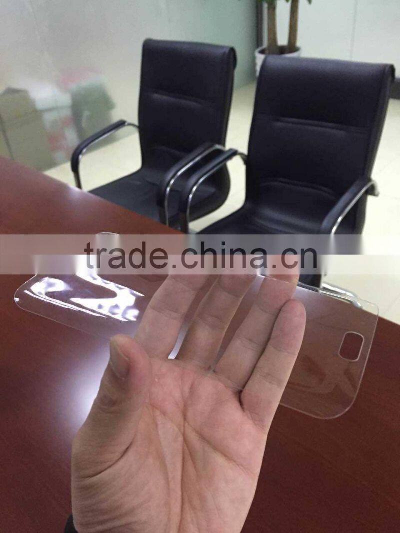 Newest mobile accessories glass screen protector film for samsung S7edge