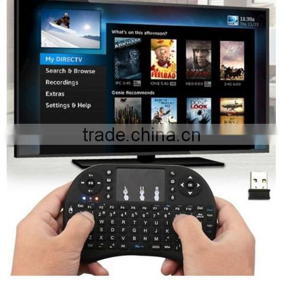 Factory Supply Wireless Keyboard Touchpad Backlit I8 Remote Controller