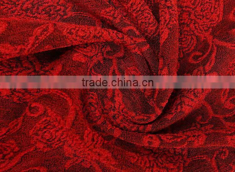 China supplier Dress Spandex stretch jacquard fabric