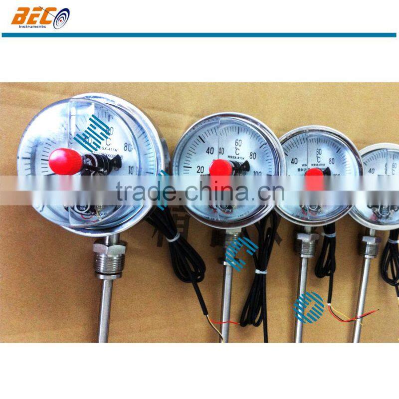 WSS dry and wet industrial analog thermometer