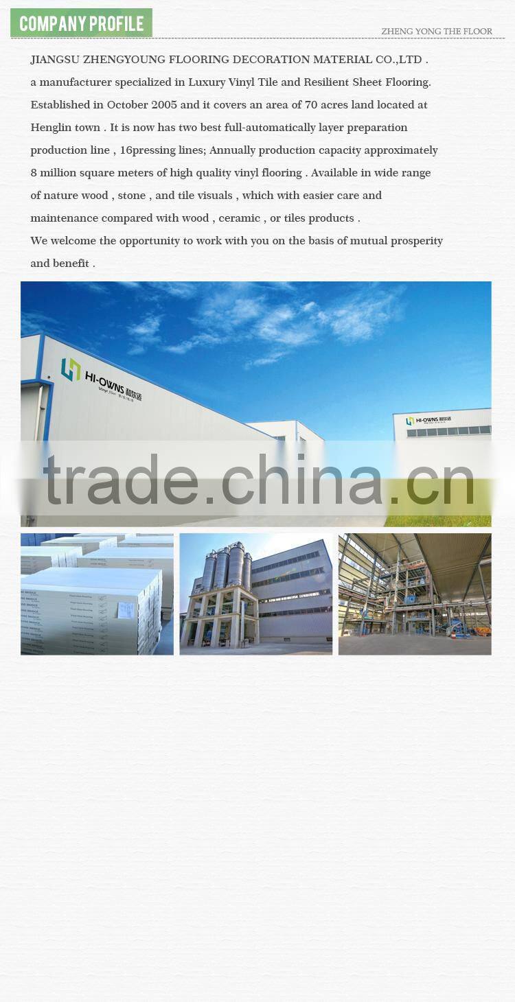 The high quality green EIR PVC Flooring for indoor and outdoor by Zhengyoung Flooring