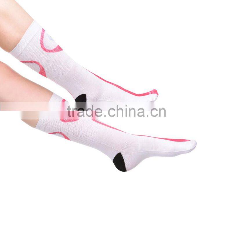 factory hot sale 3d digital full print colorful wholesale custom print socks