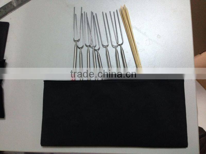 Rotating Marshmallow Roasting Sticks Telescopic BBQ Forks