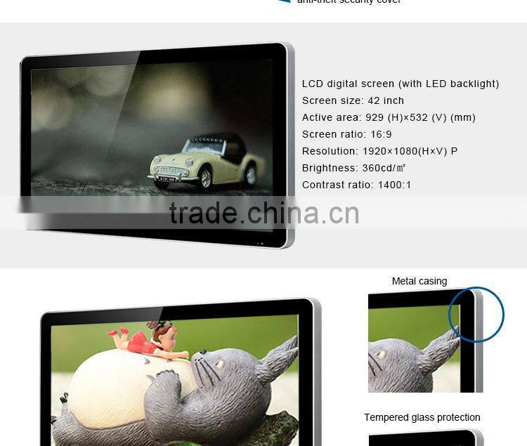 in store promotional 42 inch motion activated loop video android lcd media player
