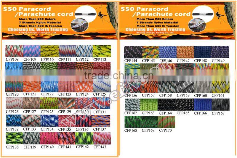 Wholesale outdoor hiking and fishing Paracord Bottle Survival Gear