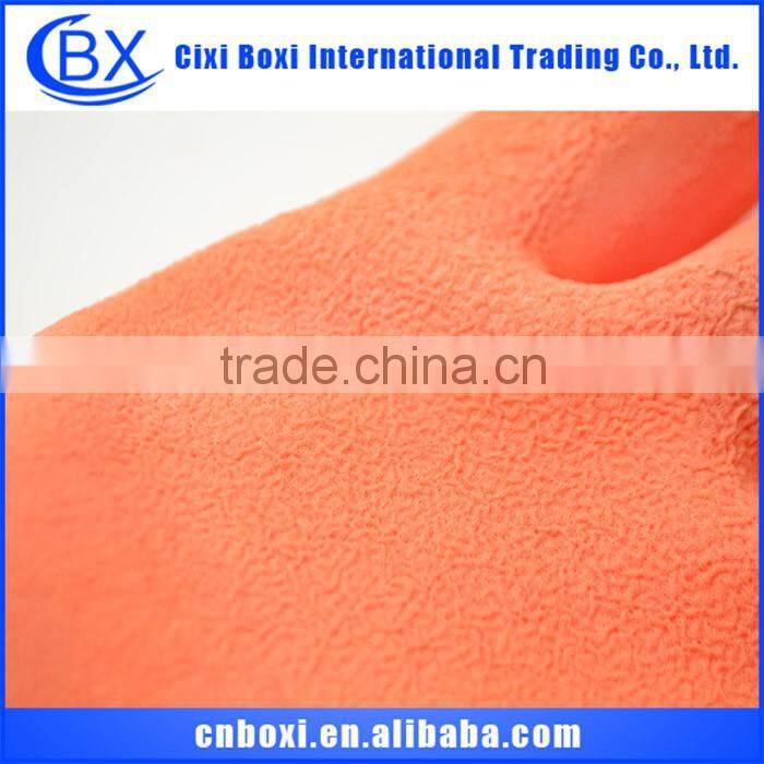 Comfortable orange&white durable safety glove,nylon sandy nitrile glove