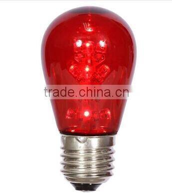 wholesale Dimmable S14-16LED 120VAC LED start bulb light E27 holiday lighting red