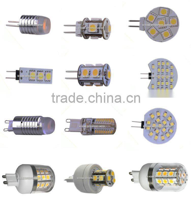High quality corn G9 led light bulb white light and warm white light